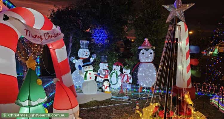 Christmas Light display at 123 Beckham Rise, Craigmore