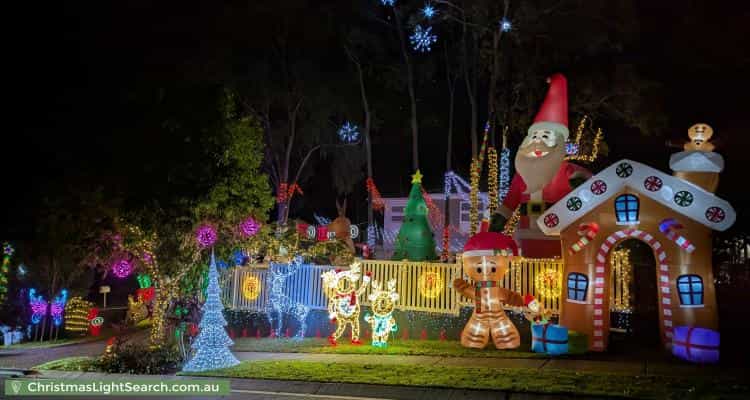 Christmas Light display at  Rise Place, Heathwood
