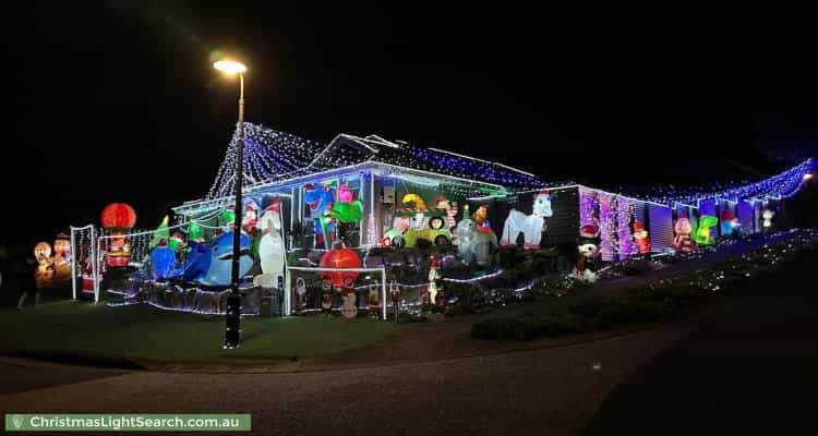 Christmas Light display at 1 Avalon Close, Bellbird Park