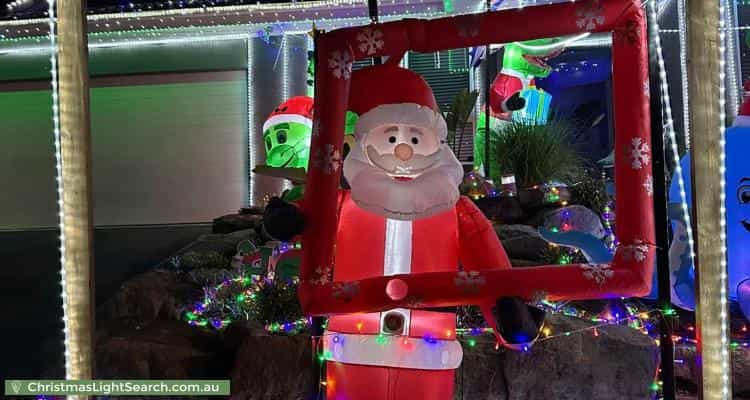 Christmas Light display at 1 Avalon Close, Bellbird Park