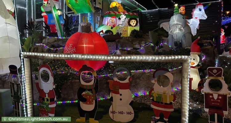 Christmas Light display at 1 Avalon Close, Bellbird Park