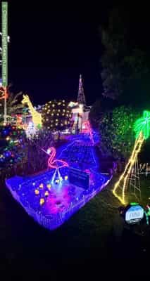 Christmas Light display at 15 Paluna Place, Forest Lake