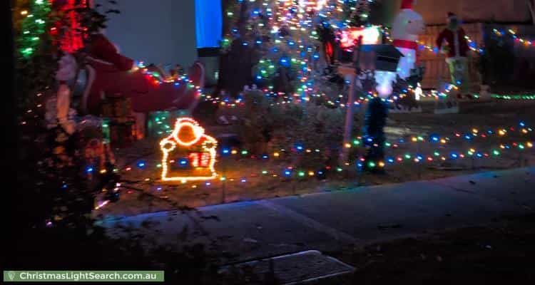 Christmas Light display at 12 Janden Close, Knoxfield