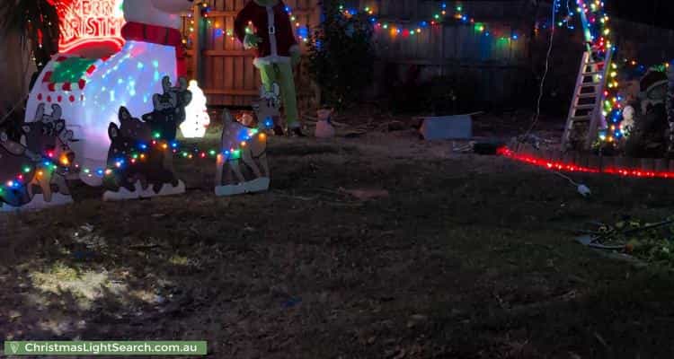 Christmas Light display at 12 Janden Close, Knoxfield