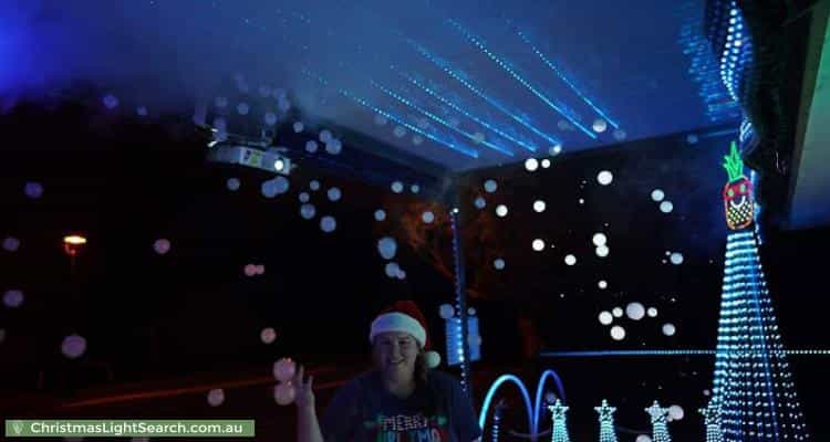 Christmas Light display at 86 College Way, Boondall