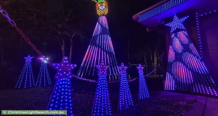 Christmas Light display at 86 College Way, Boondall