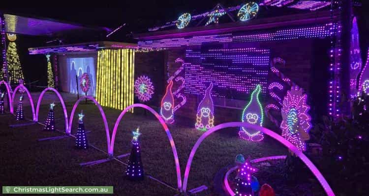 Christmas Light display at 86 College Way, Boondall