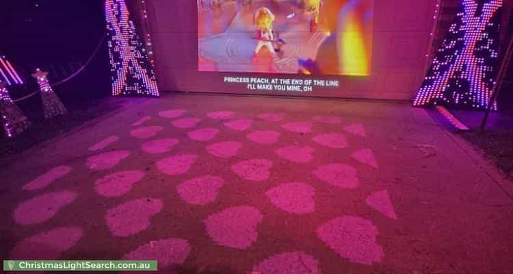 Christmas Light display at 86 College Way, Boondall