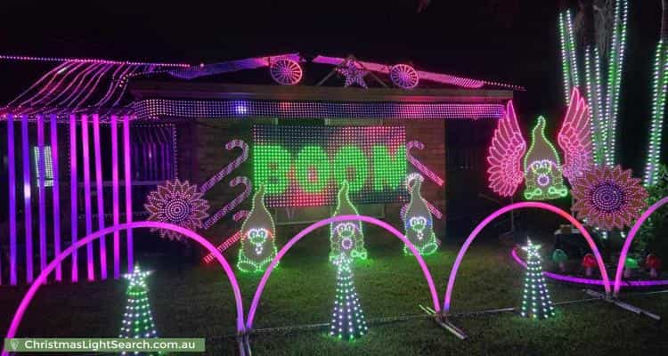 Christmas Light display at 86 College Way, Boondall