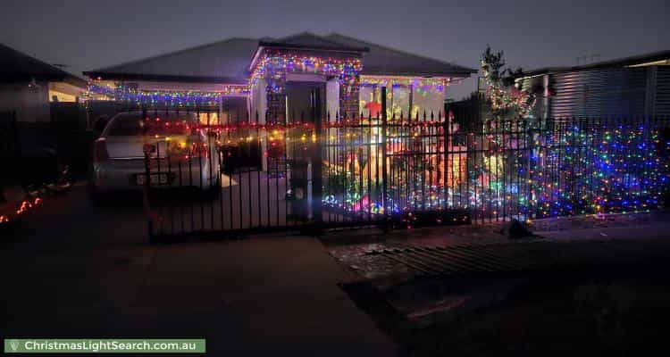 Christmas Light display at 120 Humphries Terrace, Woodville Gardens