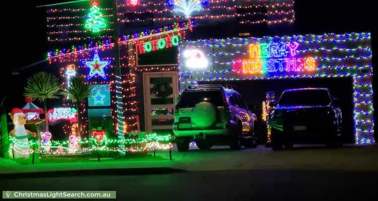 Christmas Light display at 11 Advocate Drive, Kingston
