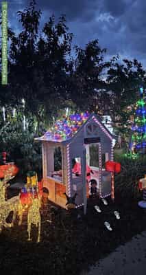 Christmas Light display at 4 Casilda Street, Harrison