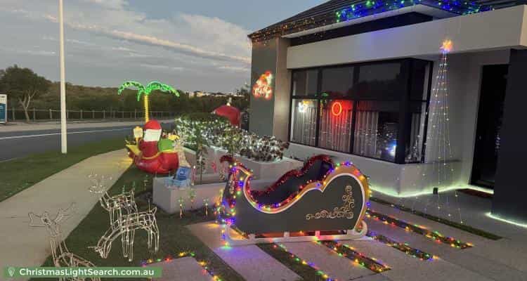 Christmas Light display at 115 Burleigh Drive, Burns Beach
