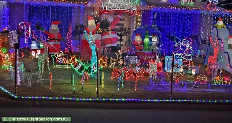Christmas Light display at 3 Fernando Place, Safety Bay