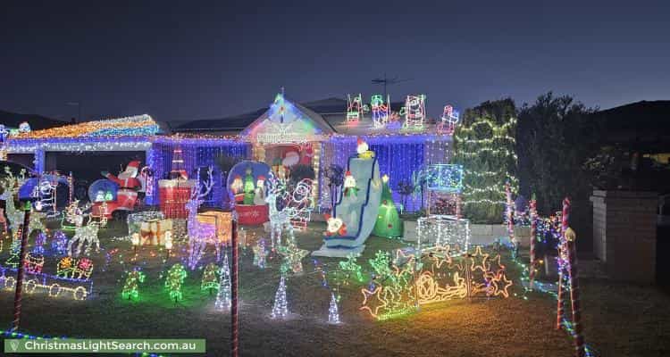 Christmas Light display at 3 Fernando Place, Safety Bay