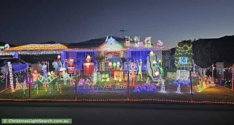 Christmas Light display at 3 Fernando Place, Safety Bay