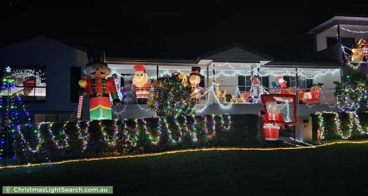 Christmas Light display at 21 Lavarack Crescent, Buderim