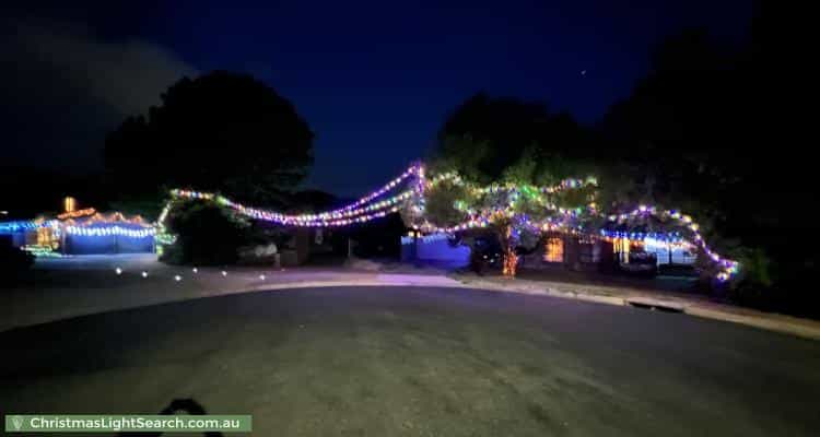 Christmas Light display at 11 Sargeant Place, Wanniassa