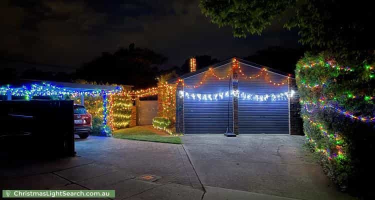Christmas Light display at 11 Sargeant Place, Wanniassa