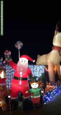Christmas Light display at 22 Golden Avenue, Calamvale