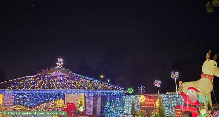 Christmas Light display at 22 Golden Avenue, Calamvale