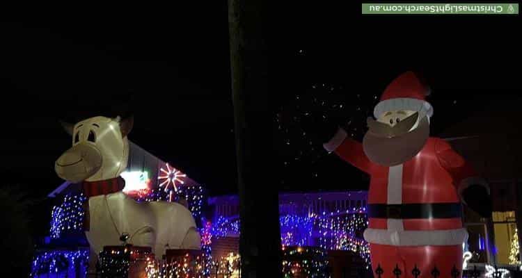 Christmas Light display at 193 Gordon Street, Coburg