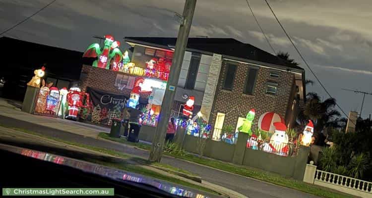 Christmas Light display at 91 Shorts Road, Coburg North