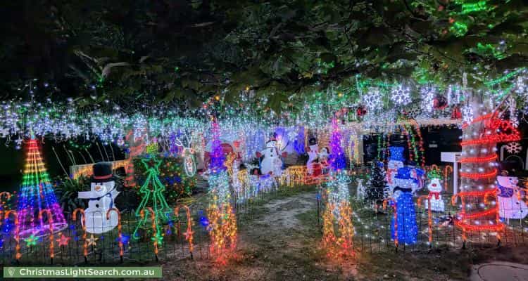 Christmas Light display at 8 Kennack Vista, Atwell