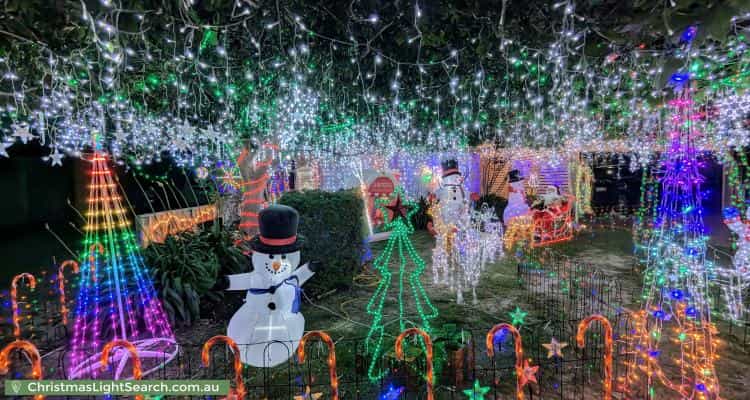Christmas Light display at 8 Kennack Vista, Atwell