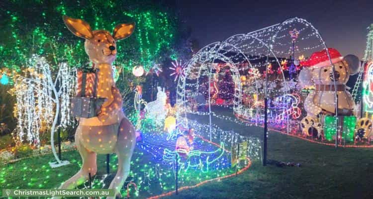Christmas Light display at 9 Palmer Crescent, High Wycombe