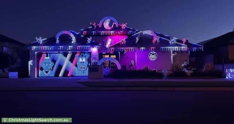 Christmas Light display at 15 Solaia Loop, Woodvale