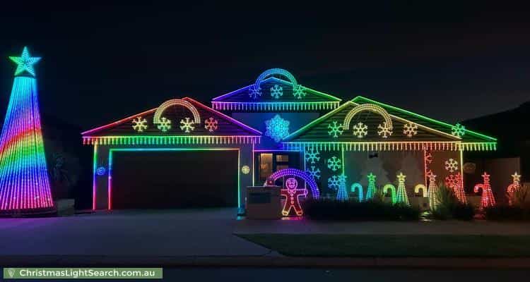 Christmas Light display at 15 Solaia Loop, Woodvale