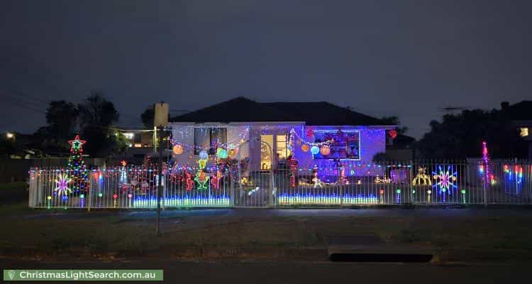 Christmas Light display at 99 Willan Drive, Cartwright
