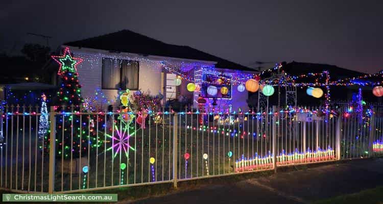 Christmas Light display at 99 Willan Drive, Cartwright