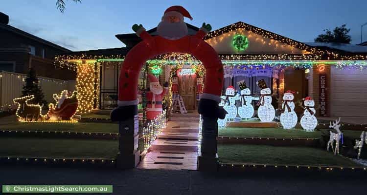 Christmas Light display at 15 Monte Carlo Drive, Point Cook