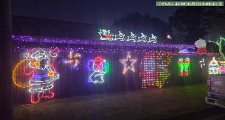 Christmas Light display at 33 Mannington Road, Acacia Ridge
