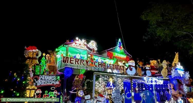 Christmas Light display at 48 Daisy Street, Grange
