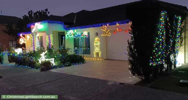 Christmas Light display at  Kingfisher Avenue, Mawson Lakes