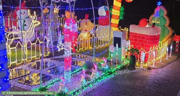 Christmas Light display at 4 Santa Clara Rise, Upper Coomera