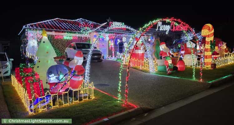 Christmas Light display at 4 Santa Clara Rise, Upper Coomera