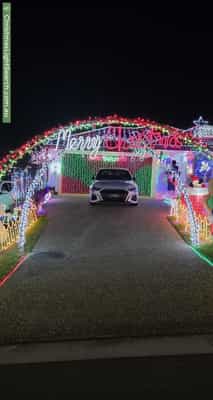 Christmas Light display at 4 Santa Clara Rise, Upper Coomera