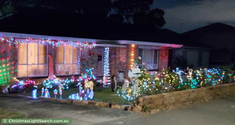 Christmas Light display at 15 Moriane Avenue, Panorama