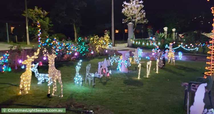 Christmas Light display at 15 Moriane Avenue, Panorama