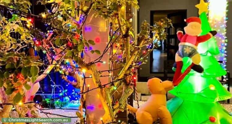 Christmas Light display at 69 Castella Drive, Caversham