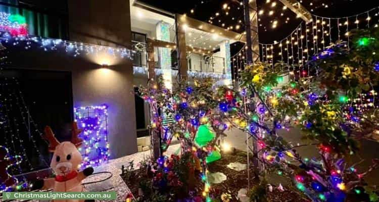 Christmas Light display at 69 Castella Drive, Caversham