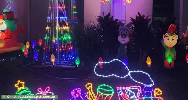 Christmas Light display at 33 Parkvista Circuit, Coomera