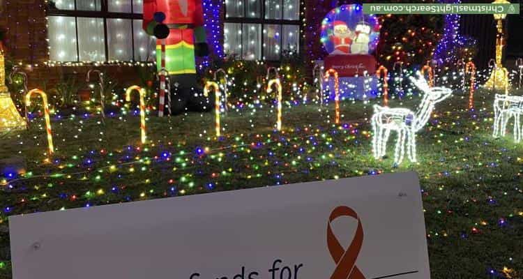 Christmas Light display at 16 Stacy Street, Gowrie