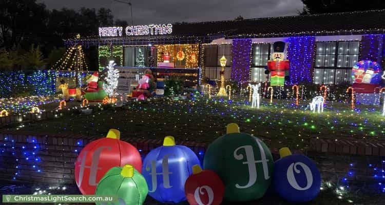 Christmas Light display at 16 Stacy Street, Gowrie