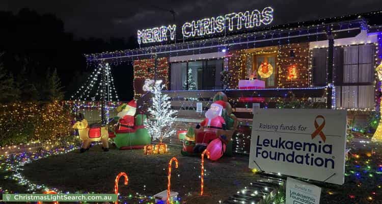 Christmas Light display at 16 Stacy Street, Gowrie