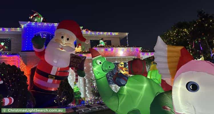 Christmas Light display at 21 Ocean Shores Edge, Connolly